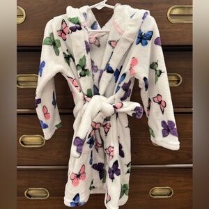 Butterfly Print Kids' Bathrobe